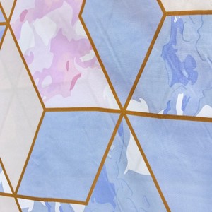 Bé màu xanh 100% Polyester Vải bán buôn bộ đồ giường đặt - Product Image 3