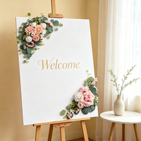 Guirlande florale artificielle avec roses et eucalyptus pour la décoration de mariage, arrangements floraux, arche, centre de table