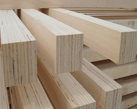 Planches de bois de peuplier stratifié LVL sur mesure, fabricant chinois, multi-tailles pour l'emballage et la construction