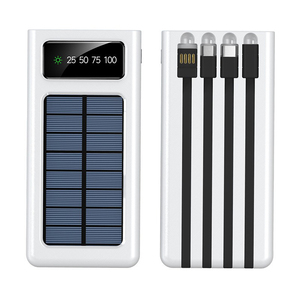 Venta caliente 30000mAh Cargador solar Portátil LED Powerbank con 2 USB Teléfono móvil Banco de carga solar con pantalla - Product Image 4
