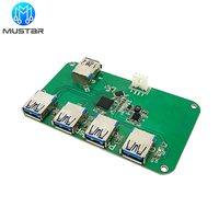 Carte mère d'onduleur solaire hybride multicouche FR4 OEM Mustar, assemblage électronique, contrôle des énergies renouvelables, PCBA