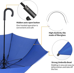 Wholesale Fully-Automatic Three-Folding <b>Extra</b> <b>Large</b> Straight Umbrella Customized Color OEM Logo <b>Printing</b> Plastic 190T Pongee - Product Image 5