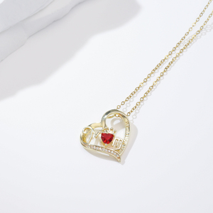 Pendentif Cœur pour Maman, Symbole de l'Amour Maternel, Pendentif Mère-Fille, Cadeau pour la Fête des Mères - Product Image 4