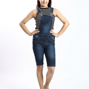 Lightweight Breathable Casual Fitness <b>Women</b> <b>Dungaree</b> Suits 100% Cotton Adjustable Top Selling Latest Design - Product Image 1