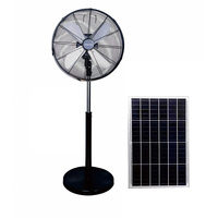 Ventilateur sur pied solaire de 18 pouces, commande mécanique, haute puissance, 12 vitesses, batterie au lithium monocristalline, oscillant, vertical, silencieux