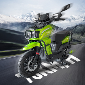 Moto électrique de livraison avec batterie interchangeable 76V30Ah, autonomie de 80 km, vitesse de 70 km/h, cyclomoteur électrique pour la livraison de nourriture avec freins CBS - Product Image 3