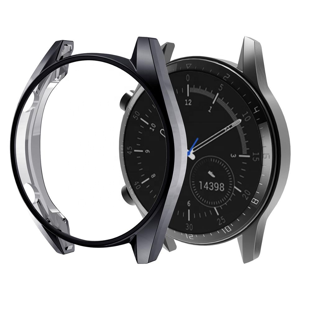 Полый полноразмерный защитный чехол из ТПУ с гальваническим покрытием для Huawei GT 1/2, 46 мм 42 мм