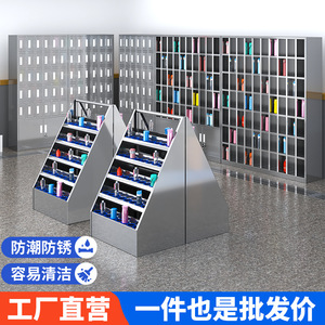 Stainless Steel Cup <b>Cabinet</b> 5 Floors <b>Lockable</b> <b>Storage</b> For Workshop Rest Room Security Feature - Product Image 5