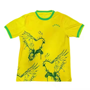 Camiseta de Fútbol de la Selección Nacional de Brasil 2026 de Neymar, 100% Poliéster, Edición Especial Jesus, Manga Corta - Product Image 4