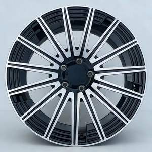 ล้ออัลลอยด์อะลูมิเนียมฟอร์จแบบหลายก้านสีดำเจ็ท ขนาด 20 <span class=keywords><strong>21</strong></span> 22 23 24 นิ้ว แบบปรับแต่งได้ 5x112 5x130 สำหรับรถยนต์ E-Mercedes-Benz - Product Image 1