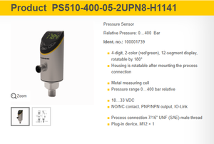 PS510-250-03-LI2UPN8-H1141/X를 PS510-400-05-2UPN8-H1141 새롭고 독창적인 <span class=keywords><strong>TURCK</strong></span> 압력 센서 - Product Image 3
