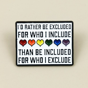 เข็มกลัดรูปทรงสี่เหลี่ยมลายคำคมภาษาอังกฤษคลาสสิก ดีไซน์การ์ตูนสร้างสรรค์ ลายหัว<span class=keywords><strong>ใจ</strong></span>ห้าสี เครื่องประดับอเนกประสงค์ มีสินค้าพร้อมส่ง - Product Image 1