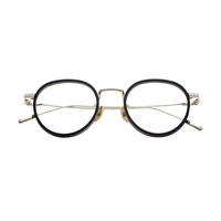 Montures de lunettes optiques classiques rétro en titane pur, anti-lumière bleue