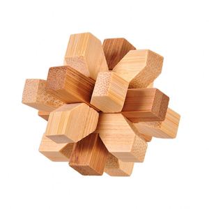 Cổ điển 3D câu đố bằng gỗ kongming Iq tâm trí não trêu ghẹo tre trò chơi cho người lớn và trẻ em khối ma thuật cho tập thể dục và vui vẻ - Product Image 2