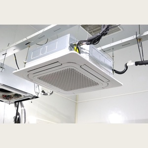 Ek Bốn Cách Cassette Chia Điều Hòa Không Khí Fcu 220V <span class=keywords><strong>AC</strong></span> Trần Cuộn Dây Quạt Đơn Vị Cho Khách Sạn Nhà Hàng Hvac Hệ Thống Bơm Làm Mát - Product Image 1
