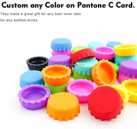 Bouchon de bouteille en silicone réutilisable personnalisé pour économiseur d'eau et de bière, certifié LFGB, imprimé sérigraphié, marque CHEERS, vente en gros