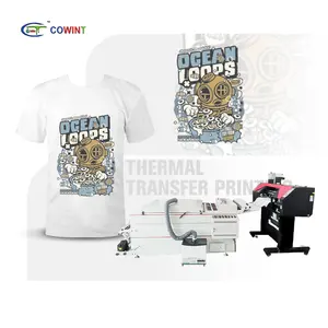 Cowint camiseta automática camiseta textil satén logo DTF precio de la impresora