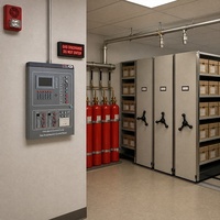 Système intelligent de surveillance d'alarme incendie : Panneau de commande avec batterie de secours pour la sécurité des hôtels, bureaux et bâtiments, détecteur adressable