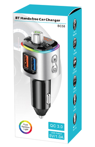 Transmisor FM Bluetooth para coche 2025 con cargador USB U Disk, compatible con Siri/Asistente de voz de <span class=keywords><strong>Google</strong></span> - Product Image 6