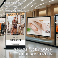 Écran LED publicitaire en libre-service 4K Full HD, panneau LCD vertical, écran tactile, boîte lumineuse, affiche numérique, grand écran