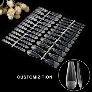 Velvet Touch Ballet Nail Extensions Ultra Flat Curve Wide Size Artificial Fingernail Tips <b>Box</b> - Product Image 3