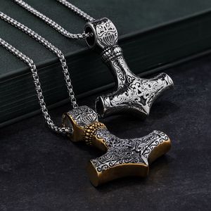 Marteau de Thor Collier pendentif marteau tonnerre Acier inoxydable Viking Thor Hammer Pendentif <span class=keywords><strong>étain</strong></span> - Product Image 5