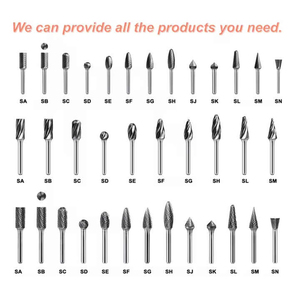 Cabezal de rectificado CNC de acero aleado recubierto de estaño, fresa rotativa, cabezal de electrorectificado con rosca de 10mm/6mm - Product Image 2