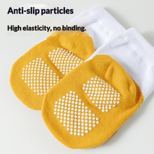 Chaussettes de sol en coton tricoté doux pour bébés filles de 0 à 2 ans, antidérapantes, à double nœud, collection printemps, offre spéciale - Product Image 4