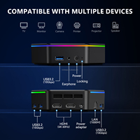 Mini PC N100 de Alto Rendimiento, DDR5 16G, M.2 SATA hasta 2T, Pantalla Dual, Mini Ordenador con Windows 10 para Estudiantes, Enchufe Europeo