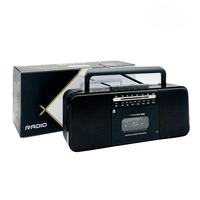 Lecteur de cassettes portable rétro avec double haut-parleur, radio FM vintage Bluetooth pour la maison, les réunions et l'apprentissage
