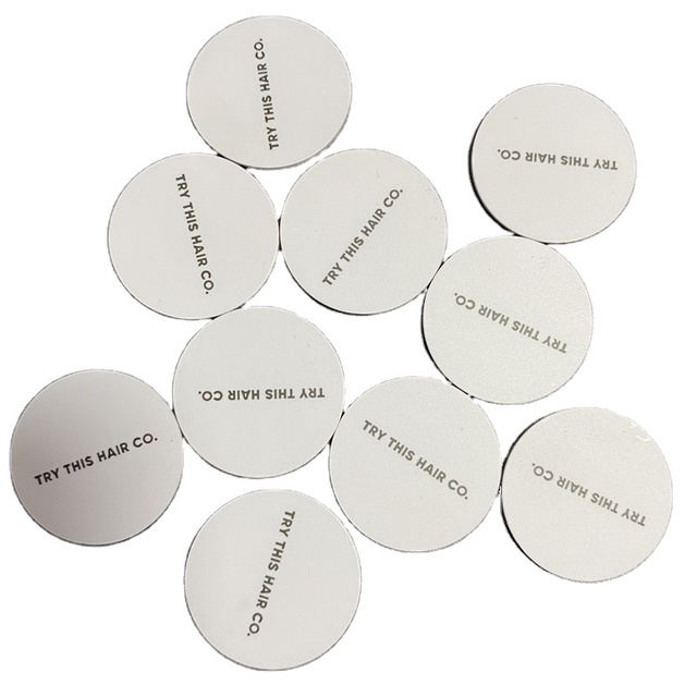 Washable PVC 30MM Smart Chip Nfc Verification Tag Printed With Designs