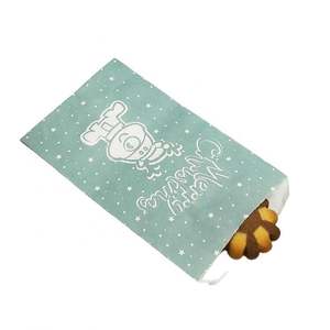 Wholesale Custom Logo and Size Bread Snack Packing Greaseproof V-sharp Bottom Paper <b>Bags</b> - Product Image 1