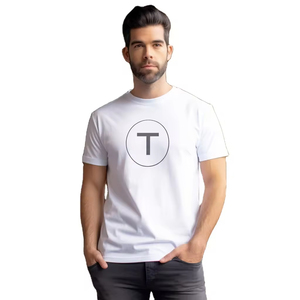 T-shirt en coton doux 65% polyester 35%, impression sérigraphique personnalisée, t-shirt promotionnel avec logo - Product Image 2