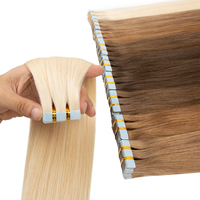 Extensions de Cheveux Naturels Remys à Bande Adhésive Double Tirage, Cuticules Alignées, Cheveux Humains
