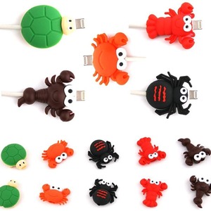 Cavo di ricarica USB a forma di insetto, protezione per cavo dati in morbido silicone per connettore smartphone - Product Image 2