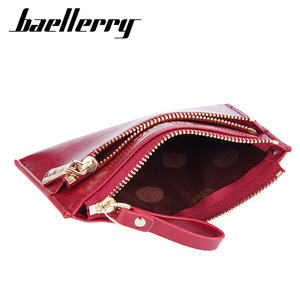 กระเป๋าใส่บัตรผู้หญิง Baellerry หนัง PU ขนาด 4 นิ้ว กระเป๋าใส่เหรียญแบบซิป สีพื้น กระเป๋าสตางค์ใส่บัตรเครดิต ใช้ได้ทุกวัน - Product Image 3