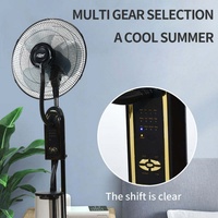 Ventilateur à brume rafraîchissant de 16 pouces, humidificateur domestique sur pied, ventilateur à brume, ventilateur sur pied avec pulvérisation d'eau, télécommande