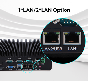 Mini Ordenador Industrial de Fábrica Intel <span class=keywords><strong>Core</strong></span> <span class=keywords><strong>I5</strong></span> 6200U 8257U Integrado con Doble Lan, Pantalla, 2DDR4, 6RS232, DB9 COM, Mini PC Sin Ventilador - Product Image 2