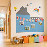 Tableau d'affichage mural en feutre coloré sans cadre avec chevilles pour entrée de maison – Vente en gros