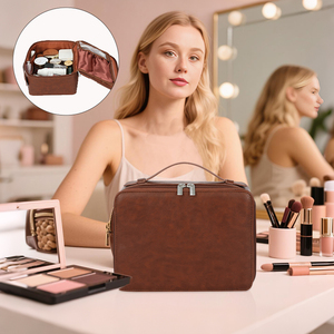 Cao cấp PU da chống nước cạo râu <span class=keywords><strong>dopp</strong></span> <span class=keywords><strong>Kit</strong></span> túi lớn du lịch vệ sinh cá nhân tổ chức Túi - Product Image 3