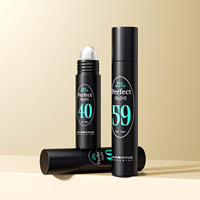 Botol Roll On Parfum Minyak Mata Plastik Mewah Bulat Tinggi Berlapis Embun 20ml 30ml Grosir OEM Logo Kustom Kosong Dengan Bola Roller