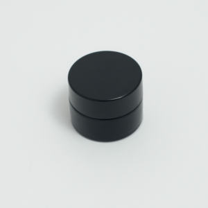 Pot en verre opale noir résistant aux enfants Cannacoast personnalisé de 2 oz, 3 oz, 4 oz pour l'emballage de bourgeons de fleurs séchées - Product Image 2