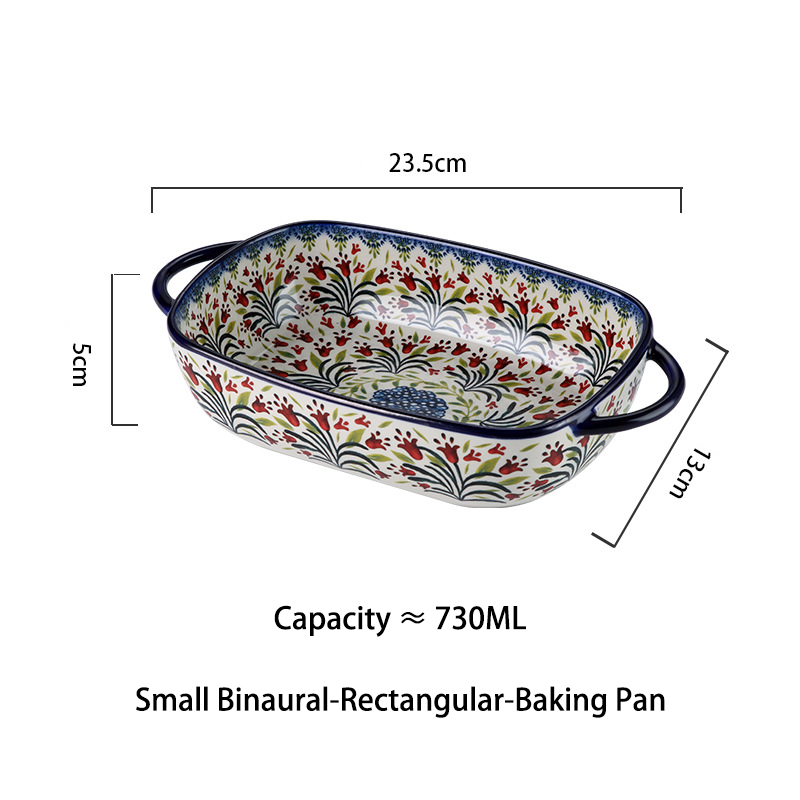 Piatto da forno medio blu