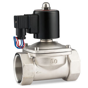 Нержавеющая сталь 2/2 способ управляемый поршень высокого давления 24VDC 220VAC нормально закрытый электромагнитный клапан - Product Image 1