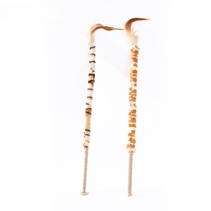Bâton de jeu pour <span class=keywords><strong>chat</strong></span> à longues plumes, corde de chanvre naturelle, manche en bois, jouet pour <span class=keywords><strong>chat</strong></span> auto-amusant, durable et résistant aux morsures, bâton de stimulation pour <span class=keywords><strong>chat</strong></span> - Product Image 6