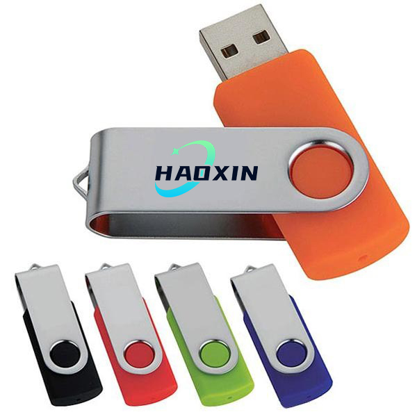 USB 2.0 128GB/64GB/32GB/16GB/8GB Creative Swivel-Style Personalized Flash Drive with OEM Engraving