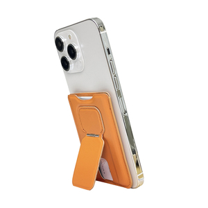 وصل حديثاً حامل بطاقات الهاتف الجلدي القابل للطي مع حامل للهواتف - Product Image 6