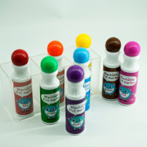 Ensemble de 8 marqueurs à points lavables pour enfants, peinture non toxique, pointeurs pour l'art, pour l'écriture sur <span class=keywords><strong>tableau</strong></span> <span class=keywords><strong>blanc</strong></span> - Product Image 2