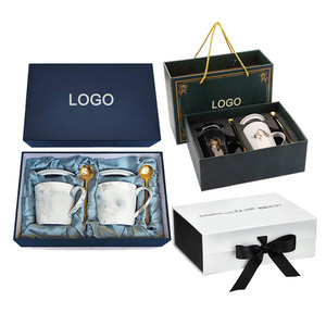 Christmas Gift Luxury Tea <strong>Ceramic</strong> Cups Rigid Packaging Boxes Custom Logo Cardboard Coffee Mug Set Gift <strong>Box</strong> - Product Image 3