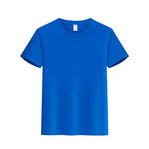 Heavyweight Cotton Short Sleeve T-Shirt Solid Color Custom Logo Printing For Corporate Work Uniforms Team Cultural Shirts - Product Image 1